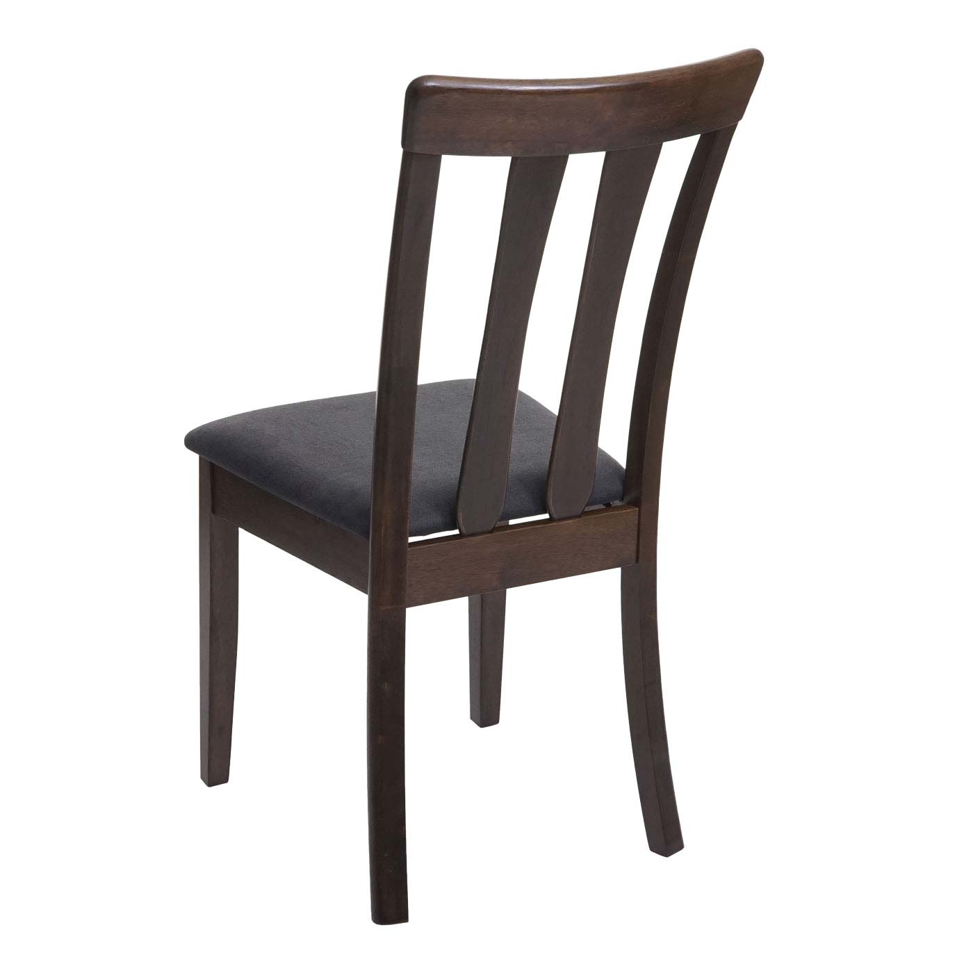 Cosmo Casa - Set van 2 Eetkamerstoelen - Massief - Textiel & Hout - Donkergrijs