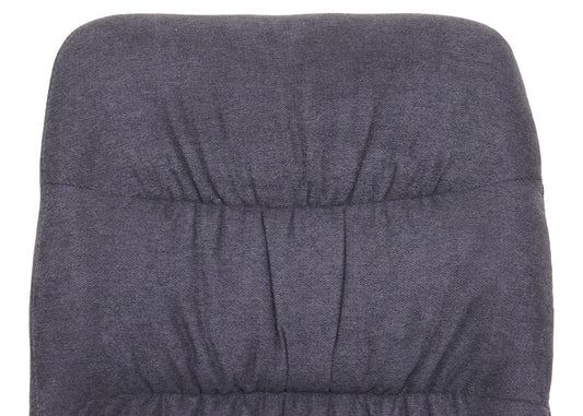 Cosmo Casa - Set van 2 Eetkamerstoelen - Draaibaar - Fluweel - Antraciet