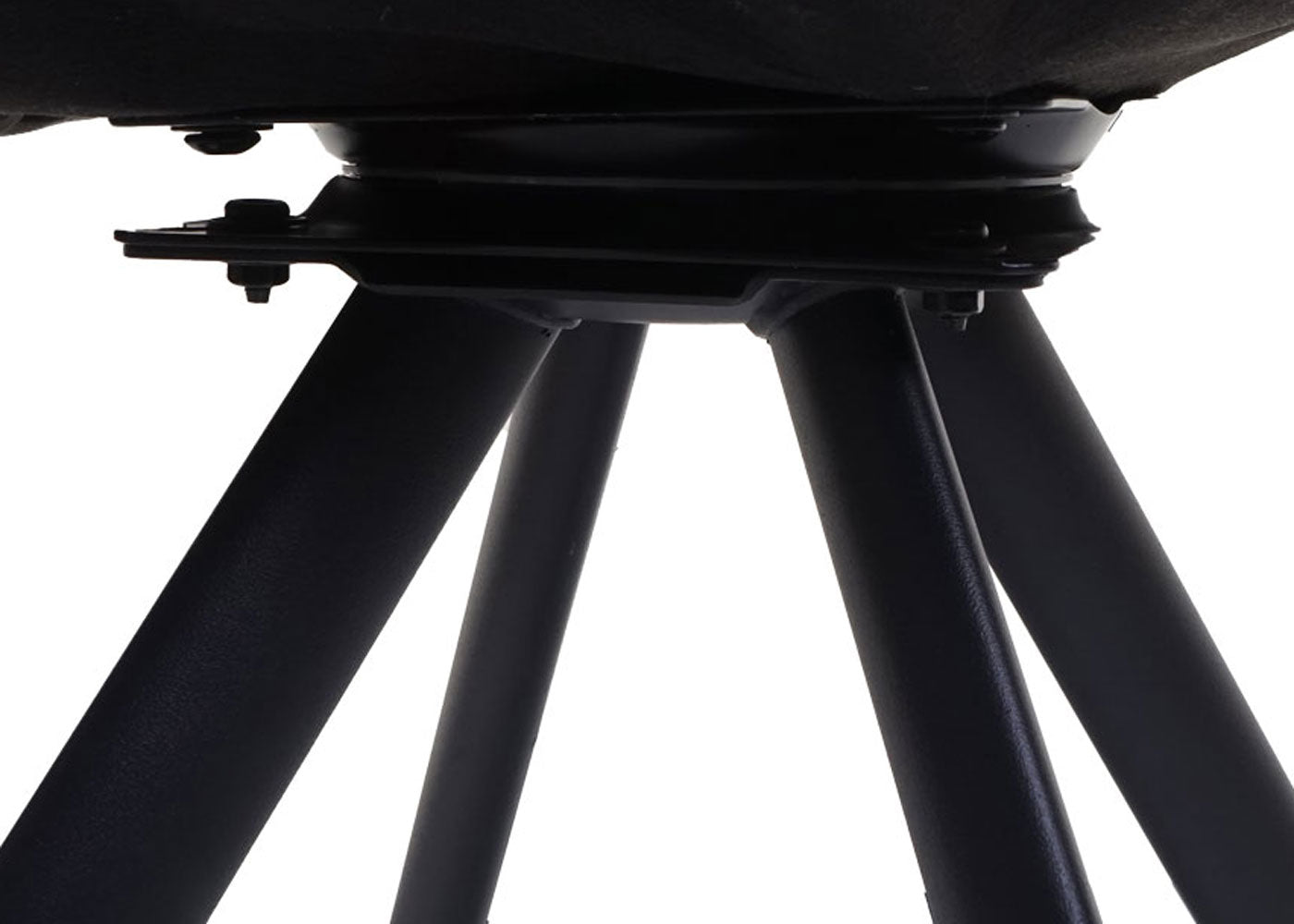 Cosmo Casa - Eetkamerstoel - Draaibaar - Fluweel - Antraciet