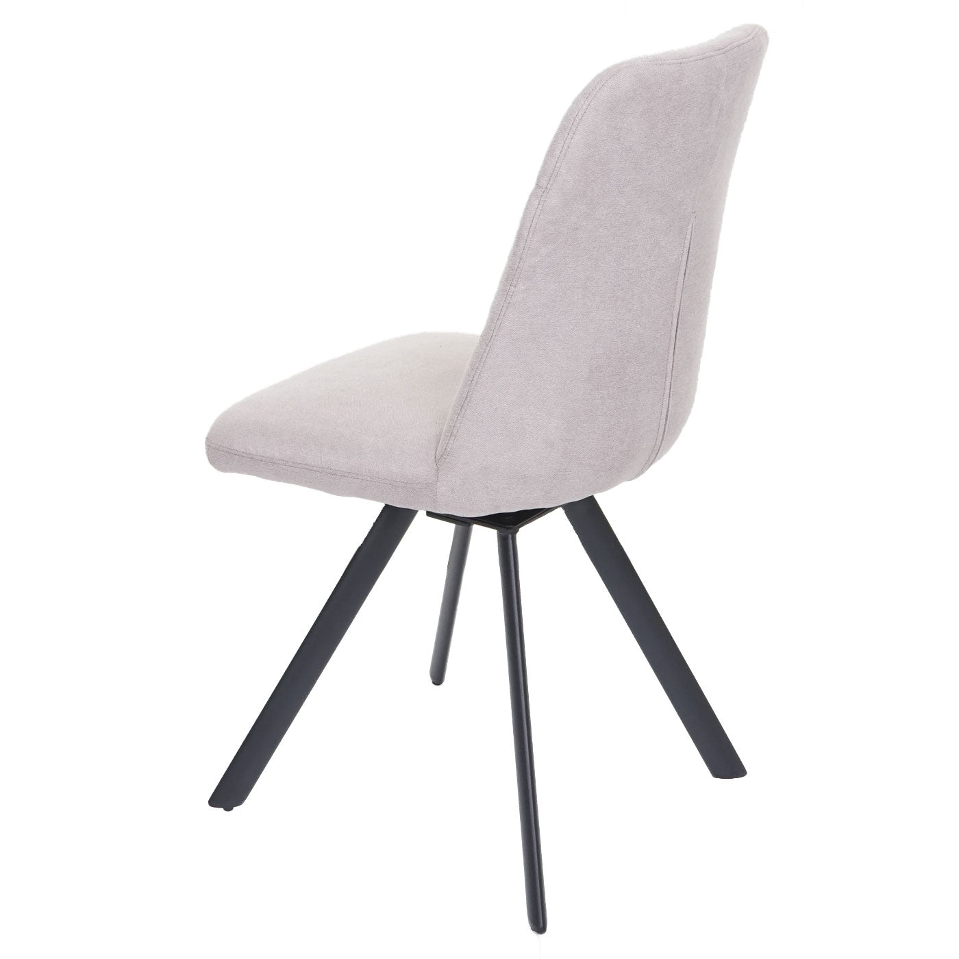 Cosmo Casa - Set van 2 Eetkamerstoelen - Draaibaar - Fluweel - Crème-Beige