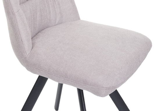 Cosmo Casa - Set van 2 Eetkamerstoelen - Draaibaar - Fluweel - Crème-Beige