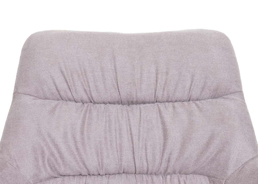 Cosmo Casa - Eetkamerstoel - Draaibaar - Fluweel - Crème-Beige