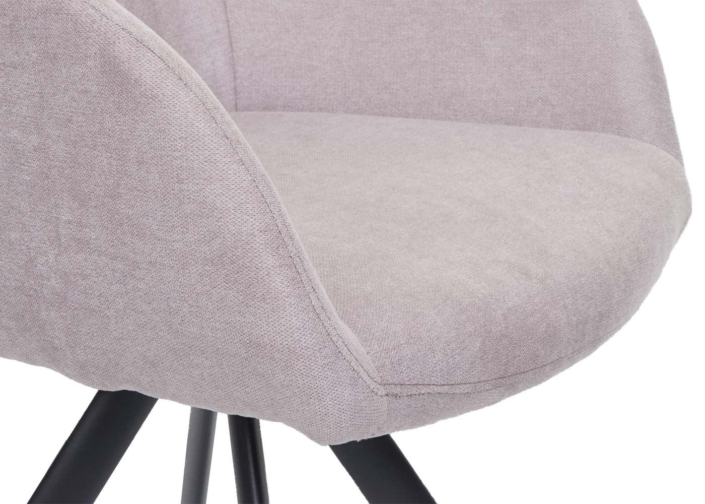 Cosmo Casa - Eetkamerstoel - Draaibaar - Fluweel - Crème-Beige