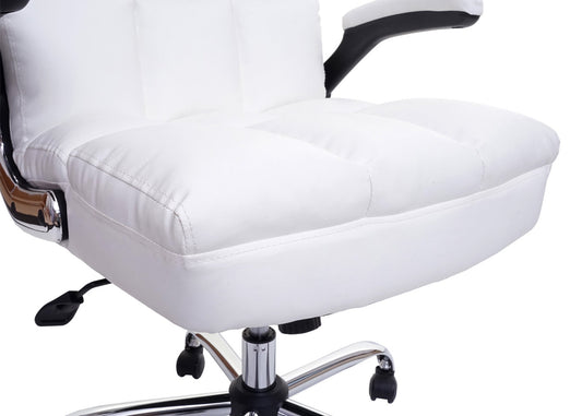 Cosmo Casa - Bureaustoel - Verstelbaar - Kunstleer - Wit