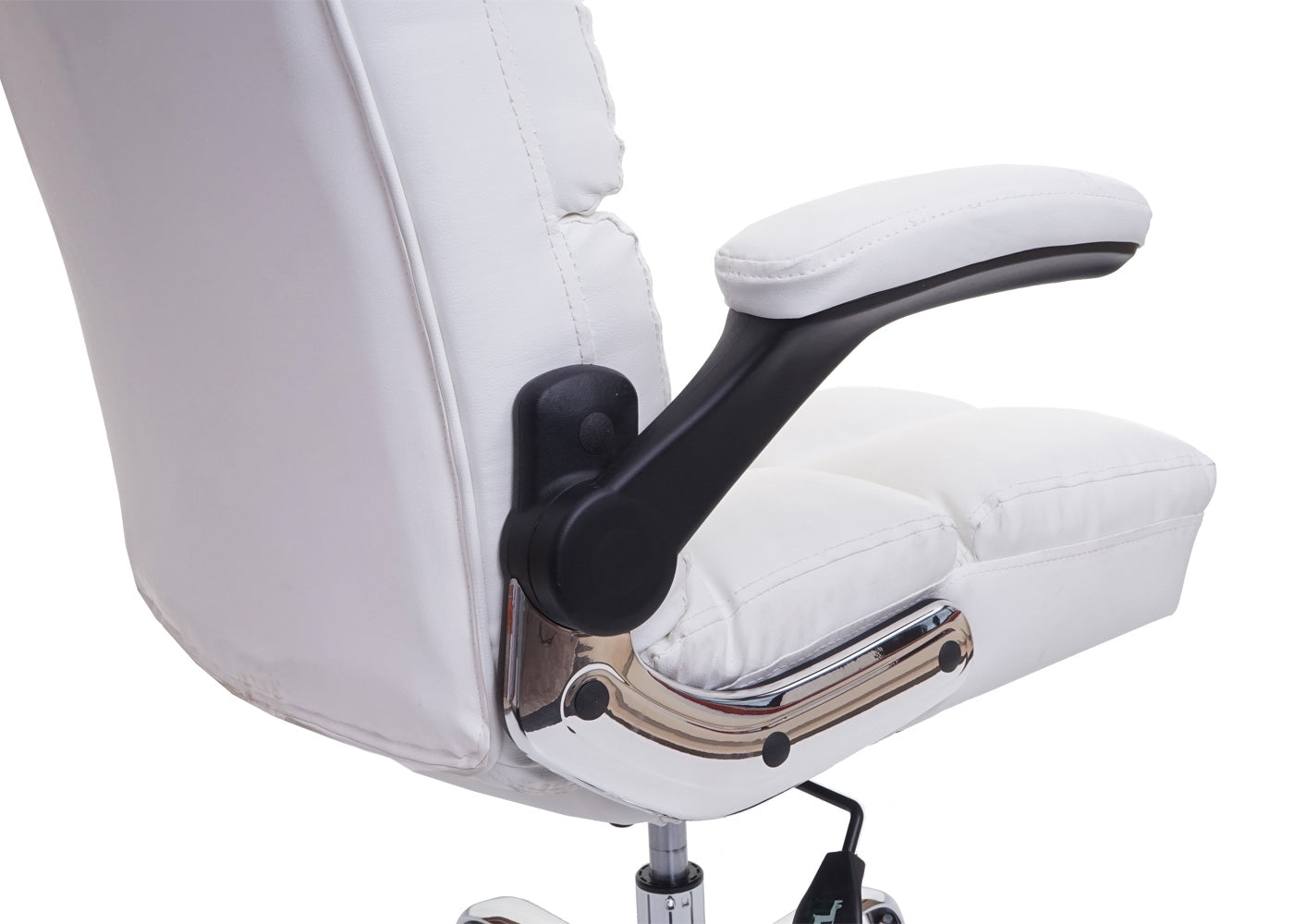Cosmo Casa - Bureaustoel - Verstelbaar - Kunstleer - Wit