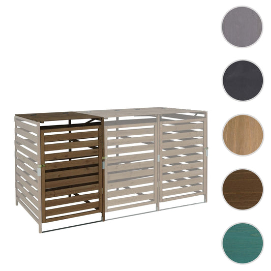 Cosmo Casa - Afvalbakbekleding - Verlenging - Massief hout - Donkerbruin - 114×67×97 cm