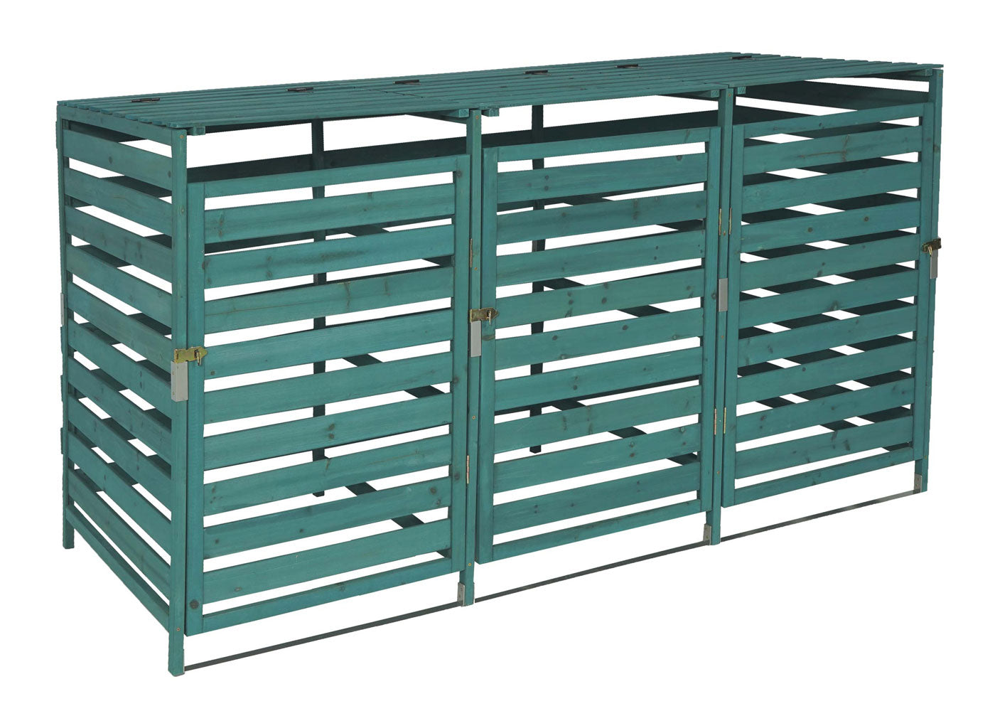 Cosmo Casa - Afvalbakbekleding - Uitbreidbaar - Massief hout - Donkergroen - 114×200×97 cm