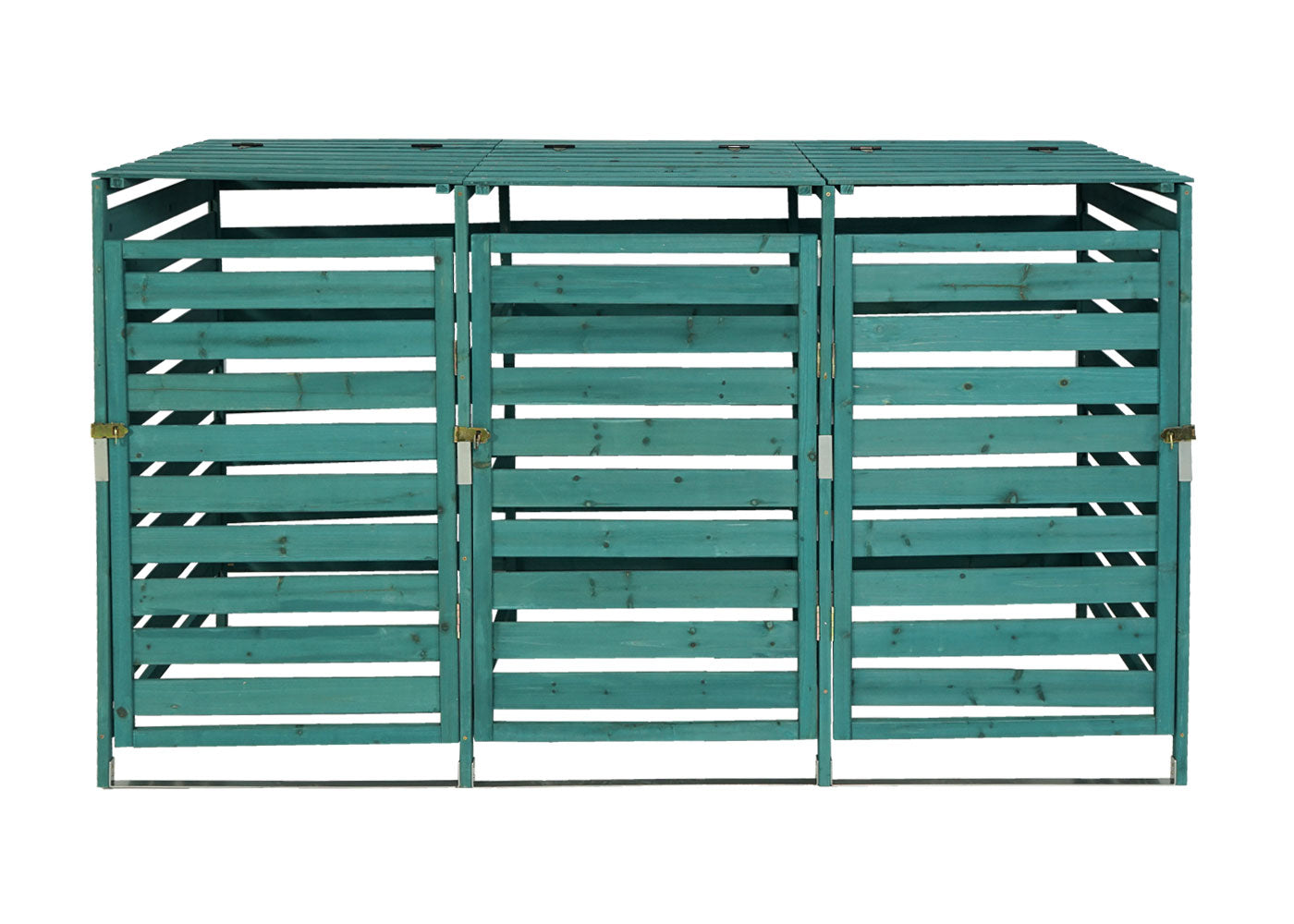 Cosmo Casa - Afvalbakbekleding - Uitbreidbaar - Massief hout - Donkergroen - 114×200×97 cm