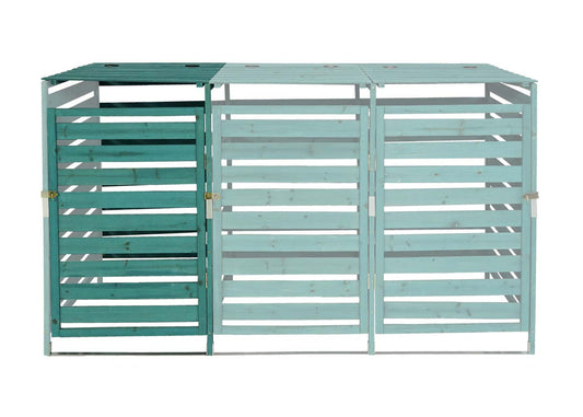 Cosmo Casa - Afvalbakbekleding - Verlenging - Massief hout - Donkergroen - 114×67×97 cm