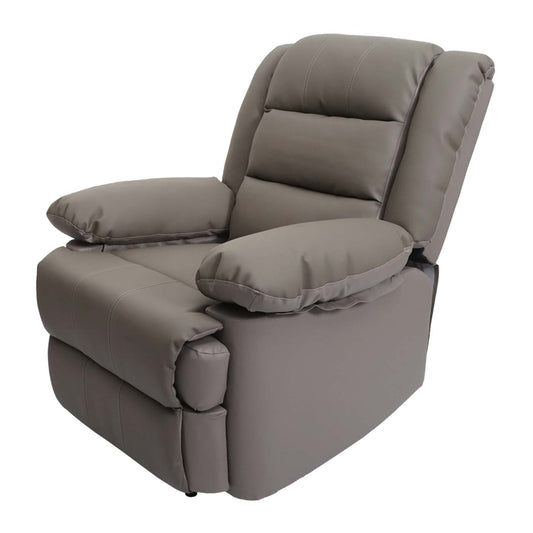 Cosmo Casa - TV-Fauteuil - Ligfunctie - Leer & Kunstleer - Taupe - 101×87×100 cm