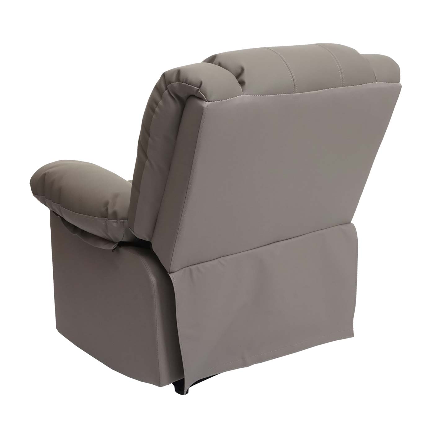 Cosmo Casa - TV-Fauteuil - Ligfunctie - Leer & Kunstleer - Taupe - 101×87×100 cm