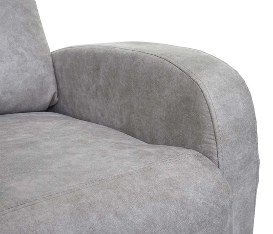 Cosmo Casa - Premium TV-Fauteuil - Schommelfunctie - Textiel - Lichtgrijs