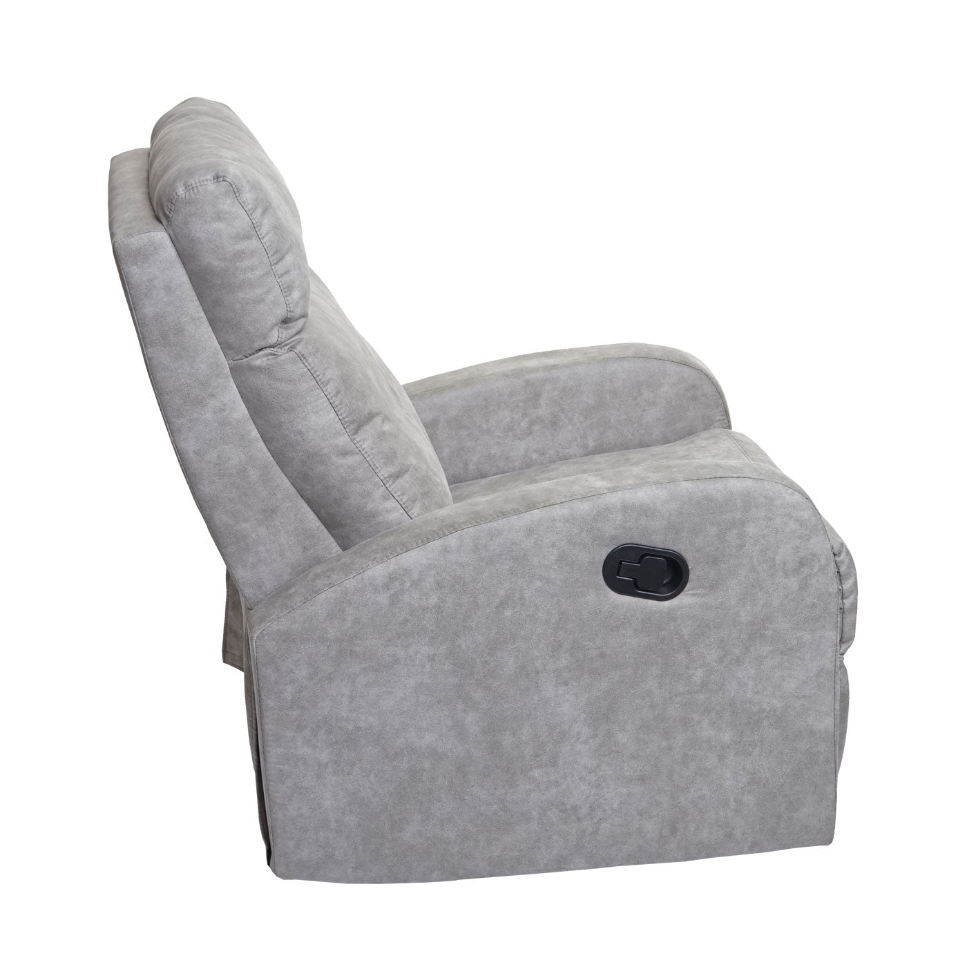 Cosmo Casa - Premium TV-Fauteuil - Schommelfunctie - Textiel - Lichtgrijs