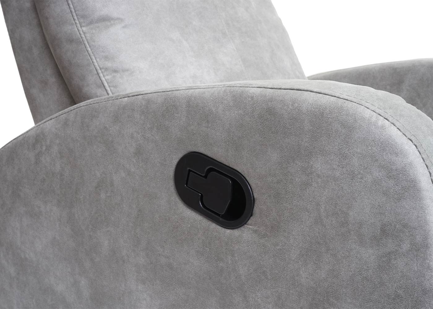 Cosmo Casa - Premium TV-Fauteuil - Schommelfunctie - Textiel - Lichtgrijs