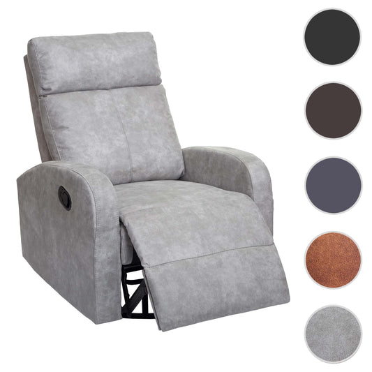 Cosmo Casa - Premium TV-Fauteuil - Schommelfunctie - Textiel - Lichtgrijs