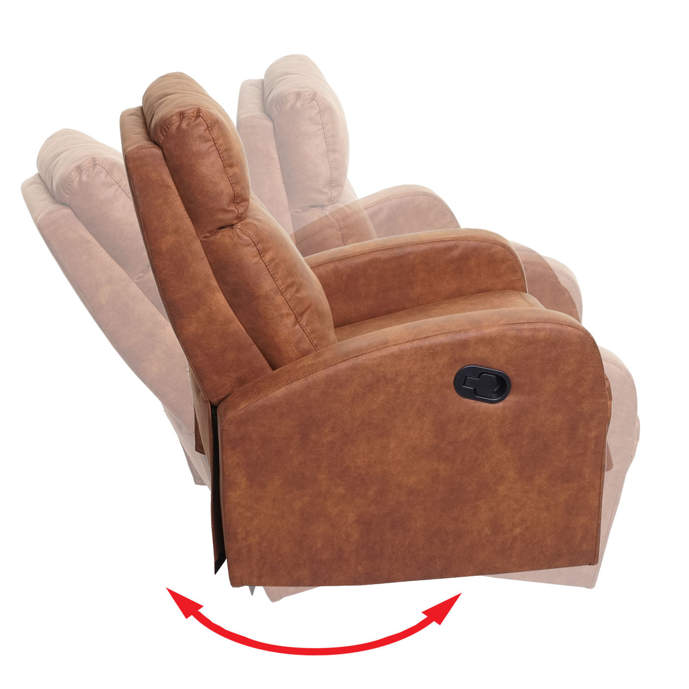 Cosmo Casa - Premium TV-Fauteuil - Wipfunctie - Textiel - Imitatiesuède