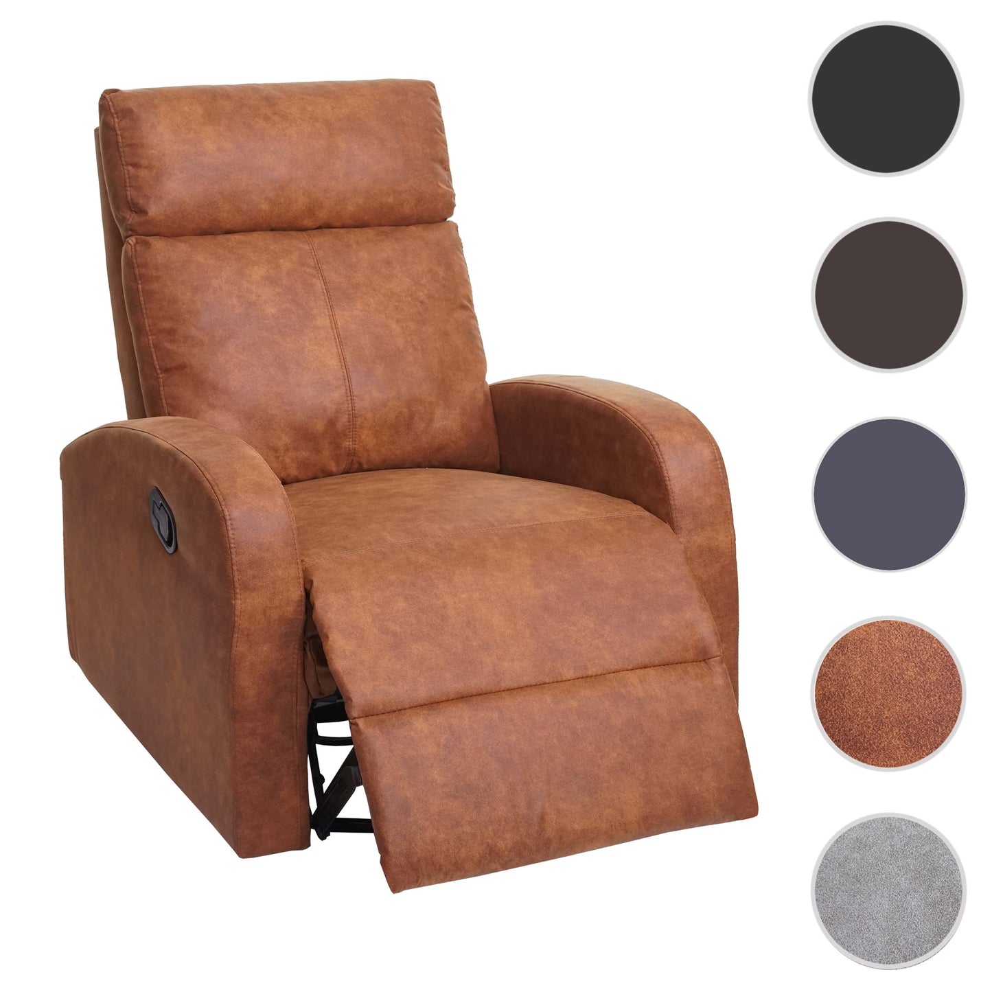 Cosmo Casa - Premium TV-Fauteuil - Wipfunctie - Textiel - Imitatiesuède