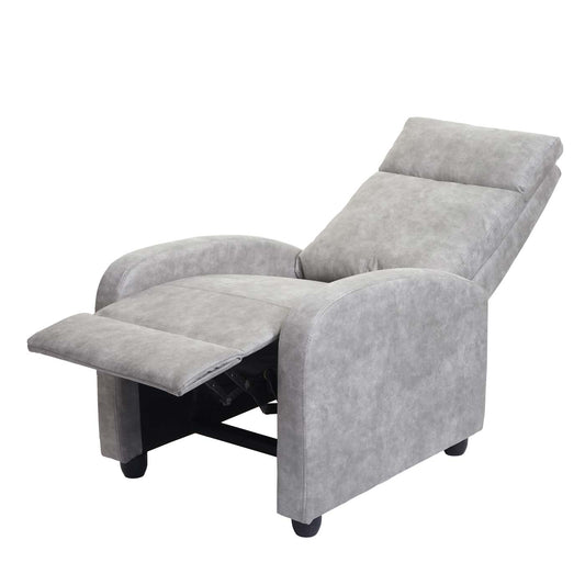 Cosmo Casa - TV-Fauteuil - Verstelbaar - Textiel - Lichtgrijs
