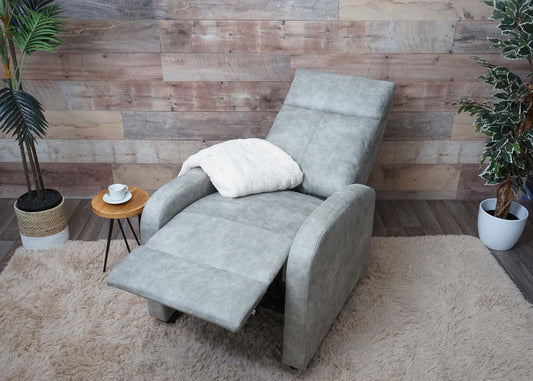 Cosmo Casa - TV-Fauteuil - Verstelbaar - Textiel - Lichtgrijs