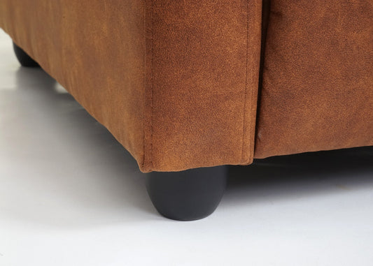 Cosmo Casa - Tv-fauteuil - Verstelbaar - Textiel - Vintage suède