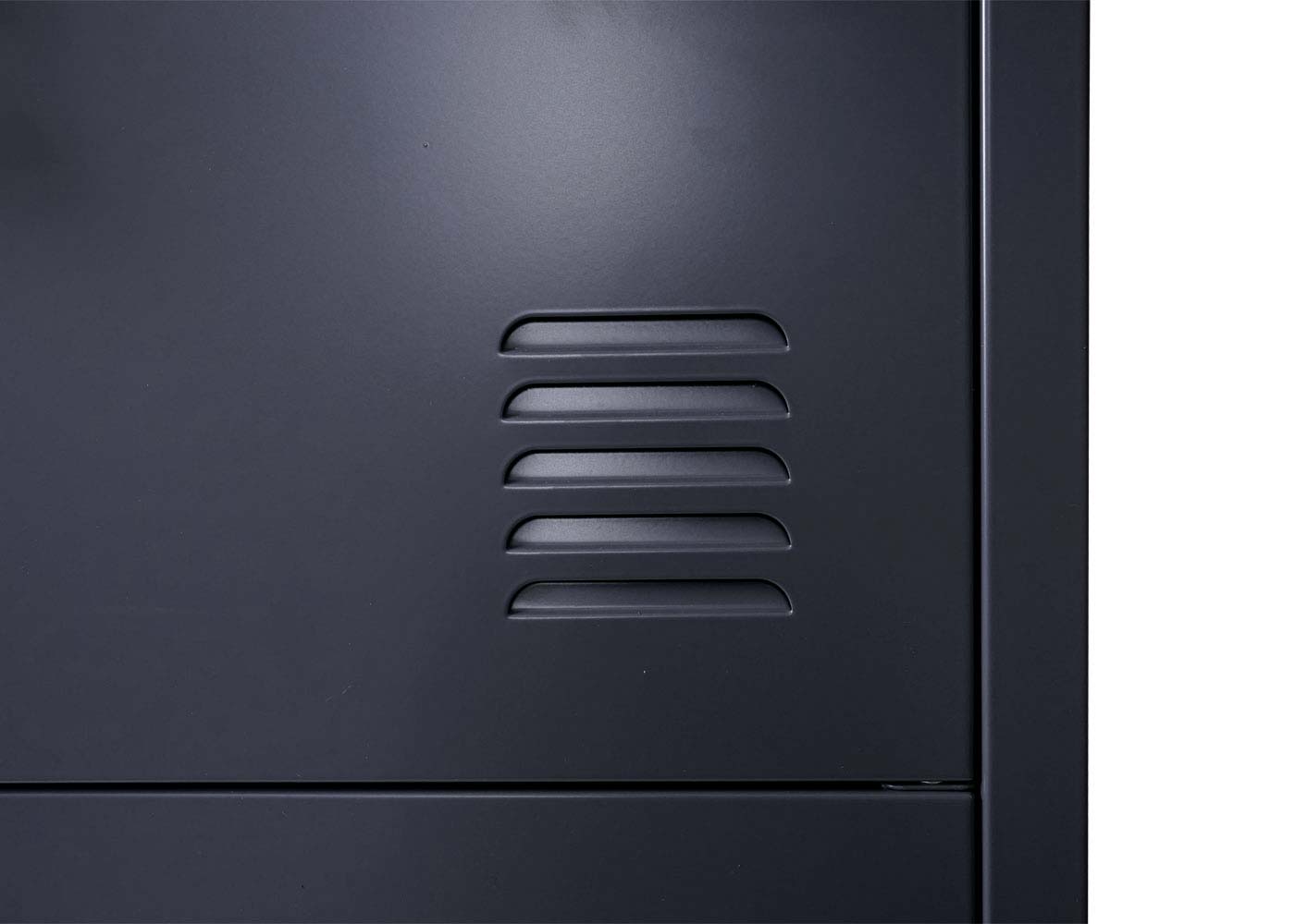 Cosmo Casa - Lockerkast - Metaal - Antraciet - 180×38×45 cm