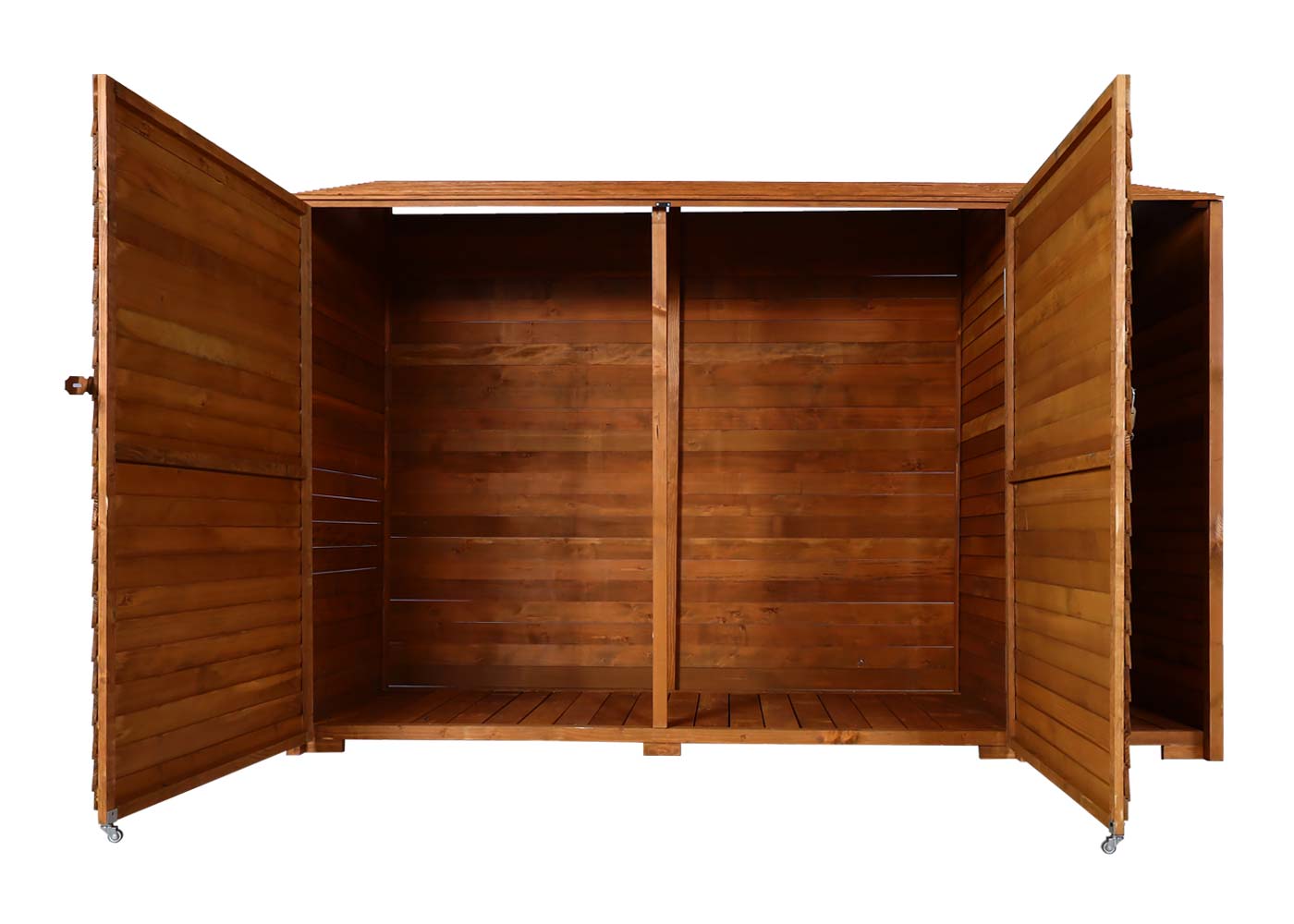 Cosmo Casa - Apparatuurloods & Apparatuurkast - Gebeitst Hout - Natuurlijke Kleur - 180×250×93 cm