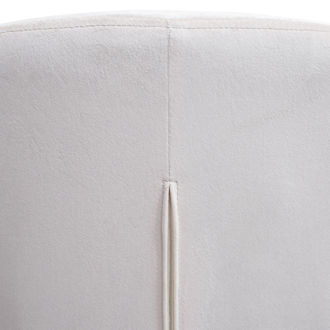 Cosmo Casa - Set van 2 Eetkamerstoelen - Retro - Fluweel - Crème-Wit