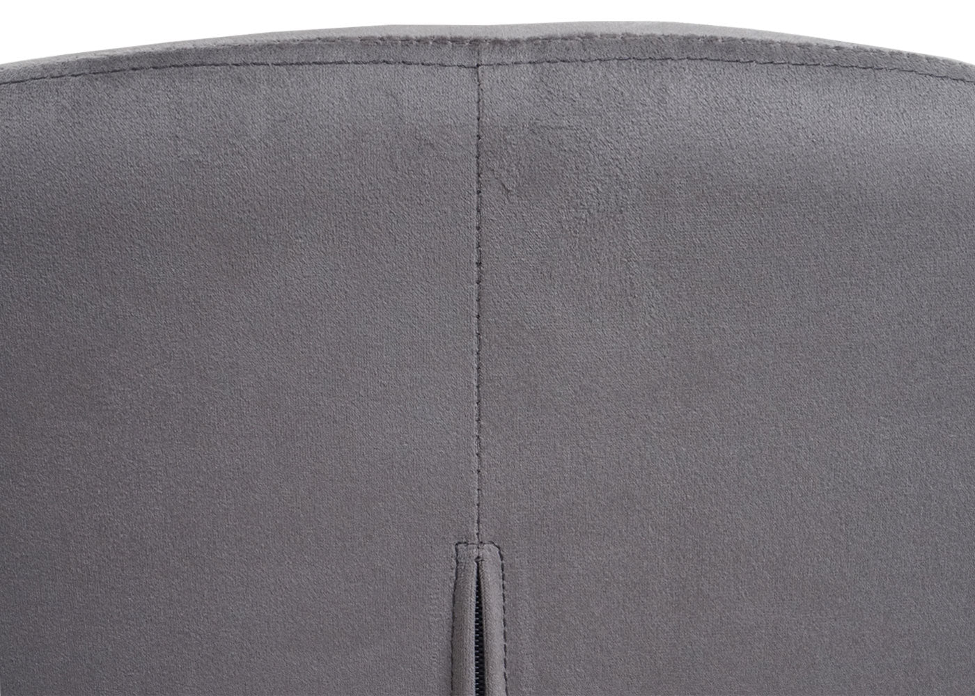 Cosmo Casa - Set van 2 Eetkamerstoelen - Retro - Fluweel - Lichtgrijs