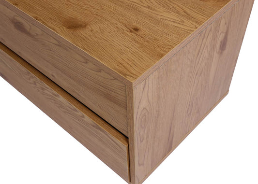 Cosmo Casa - Tv-rek - Lade - MDF - Eikenlook - 42×140×40 cm