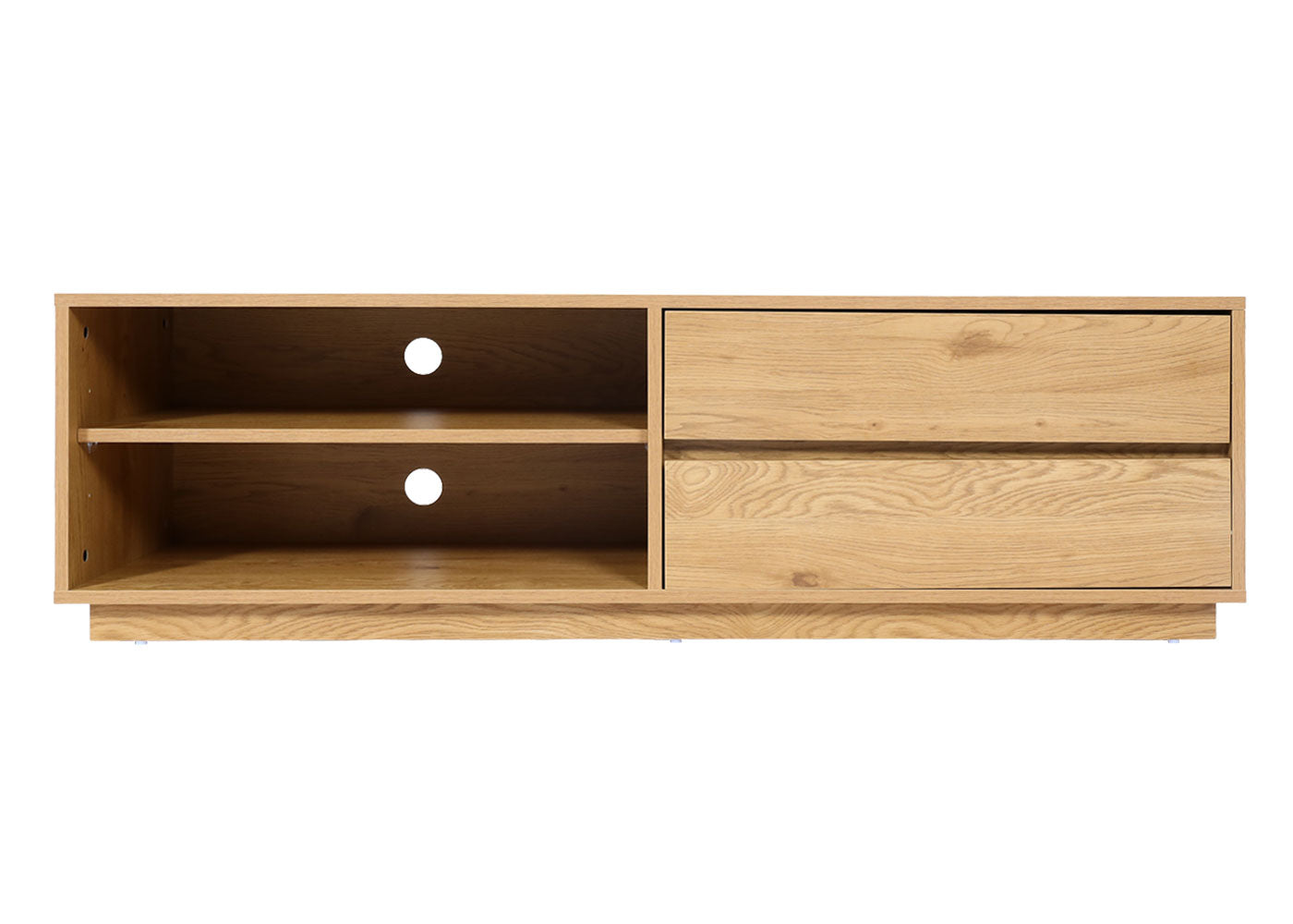 Cosmo Casa - Tv-rek - Lade - MDF - Eikenlook - 42×140×40 cm