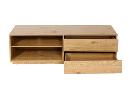 Cosmo Casa - Tv-rek - Lade - MDF - Eikenlook - 42×140×40 cm