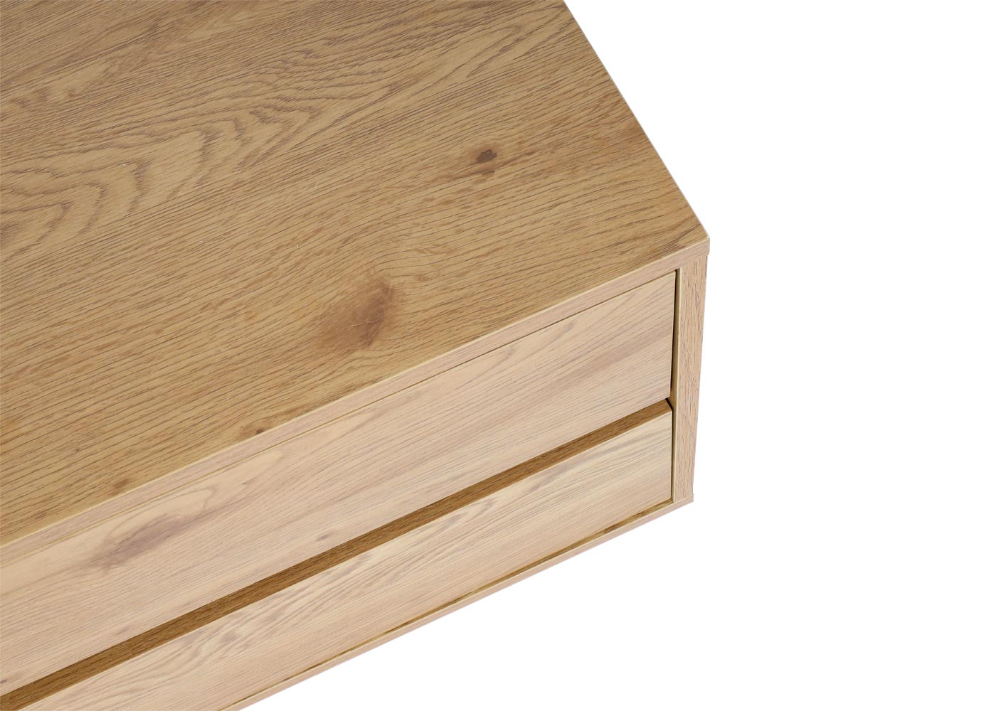 Cosmo Casa - Tv-rek - Lade - MDF - Eikenlook - 42×140×40 cm