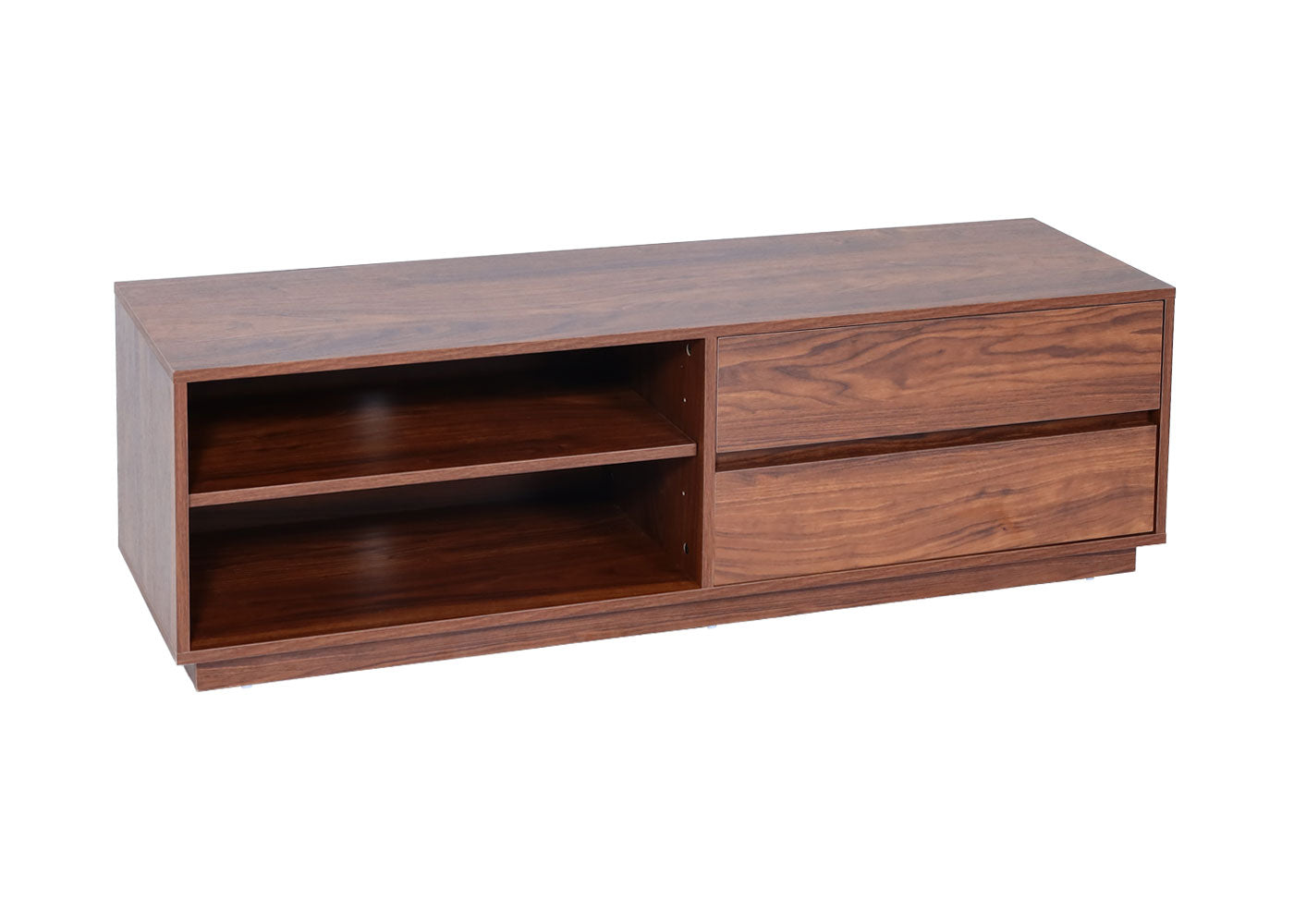 Cosmo Casa - Tv-rek - Lade - MDF - Walnootlook - 42×140×40 cm