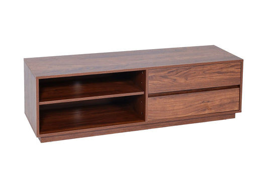 Cosmo Casa - Tv-rek - Lade - MDF - Walnootlook - 42×140×40 cm