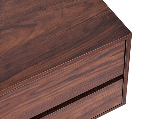 Cosmo Casa - Tv-rek - Lade - MDF - Walnootlook - 42×140×40 cm