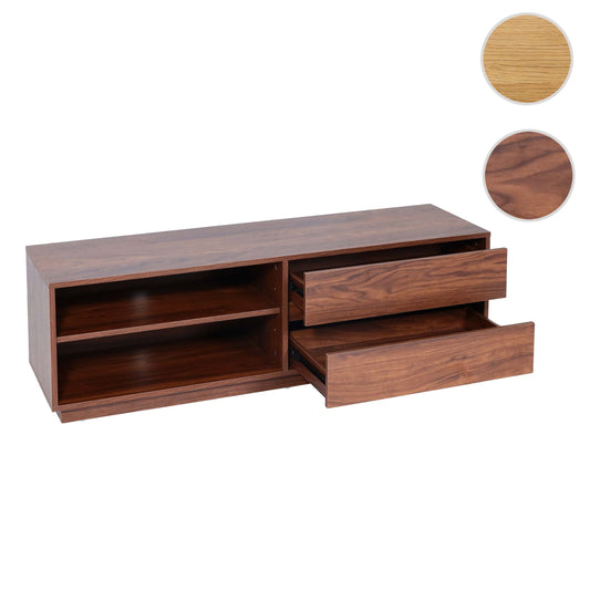 Cosmo Casa - Tv-rek - Lade - MDF - Walnootlook - 42×140×40 cm