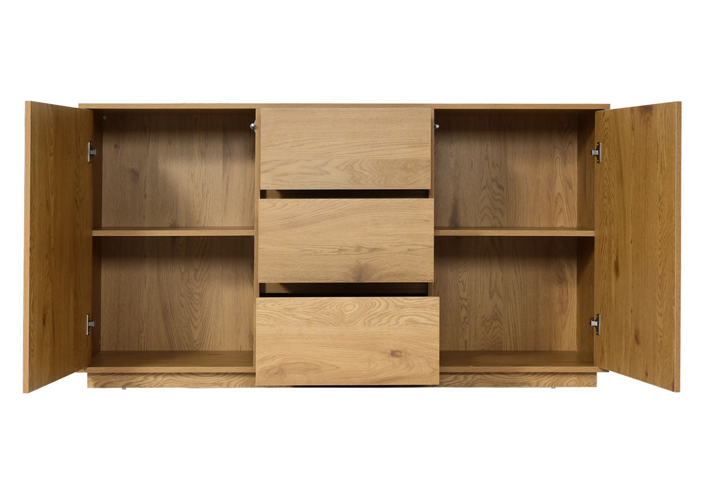 Cosmo Casa - Dressoir - Soft-close lade - MDF - Eikenlook - 86×160×40 cm