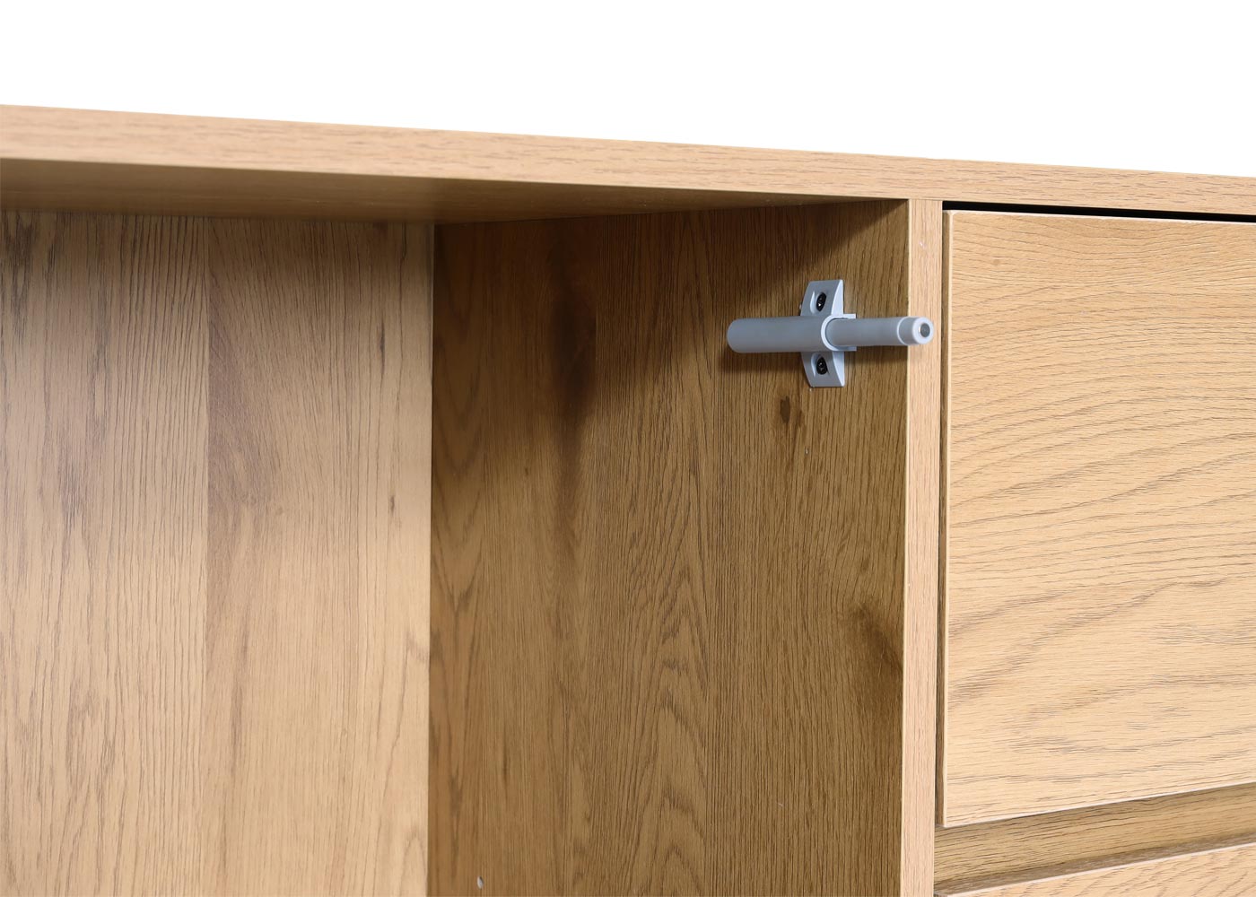 Cosmo Casa - Dressoir - Soft-close lade - MDF - Eikenlook - 86×160×40 cm