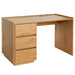 Cosmo Casa - Bureau - Met lade - MDF & Metaal - Eikenlook - 78×121×60 cm