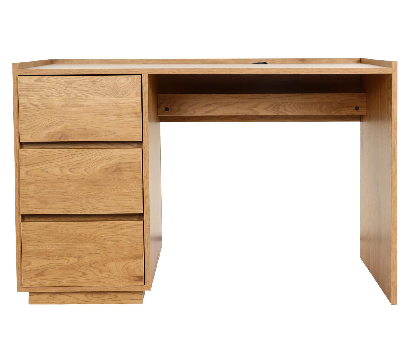 Cosmo Casa - Bureau - Met lade - MDF & Metaal - Eikenlook - 78×121×60 cm