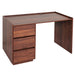 Cosmo Casa - Bureau - Met lade - MDF & Metaal - Walnootlook - 78×121×60 cm
