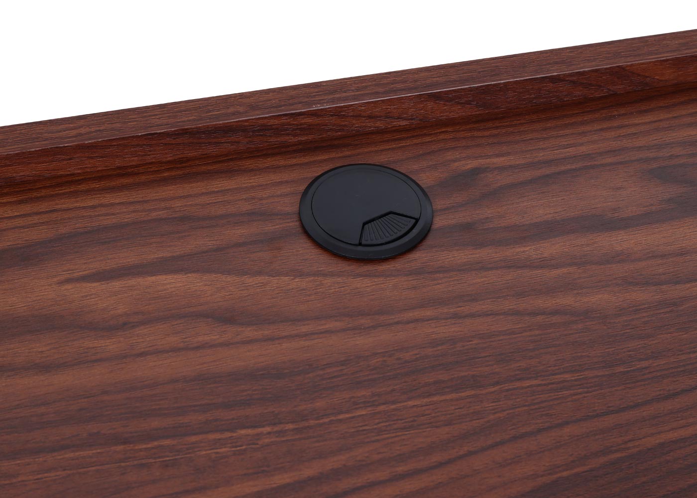 Cosmo Casa - Bureau - Met lade - MDF & Metaal - Walnootlook - 78×121×60 cm