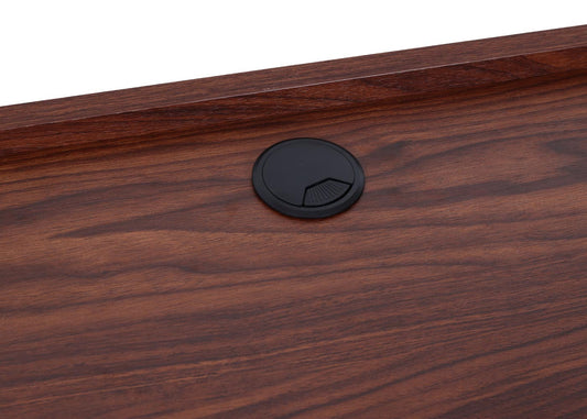 Cosmo Casa - Bureau - Met lade - MDF & Metaal - Walnootlook - 78×121×60 cm