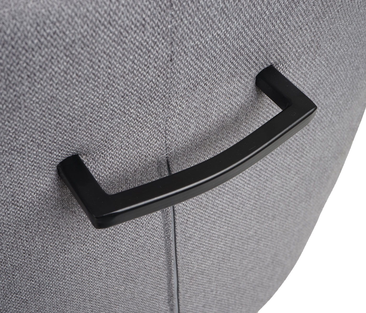 Cosmo Casa - Eetkamerstoel - Swivel - Textiel & Staal - Lichtgrijs