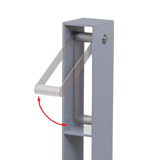 Cosmo Casa - Fietsbeugel - Gepoedercoat - Staal - Grijs - 96×24×10 cm