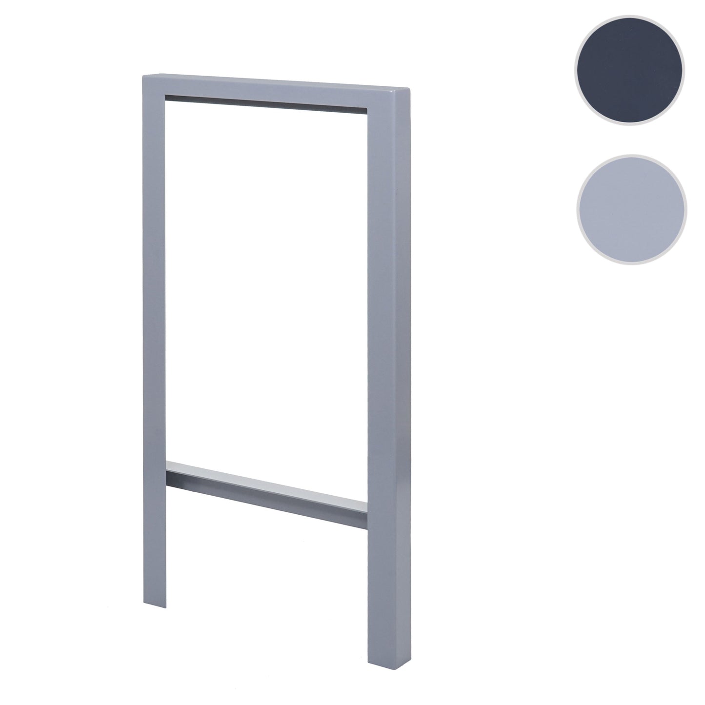 Cosmo Casa - Fietsframe - Gepoedercoat - Staal - Grijs - 115×60×6 cm