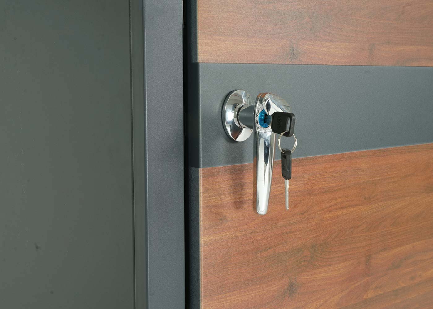 Cosmo Casa - Vuilnisbakbekleding - Uitbreidbaar - Metaal - Antraciet & Kersenhoutlook