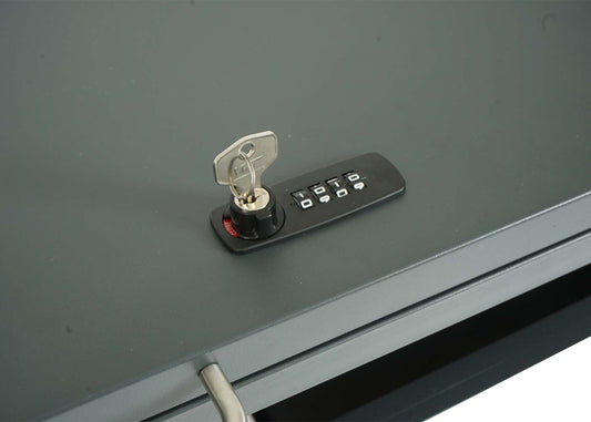 Cosmo Casa - Vuilnisbakbekleding - Uitbreidbaar - Metaal - Antraciet & Kersenhoutlook