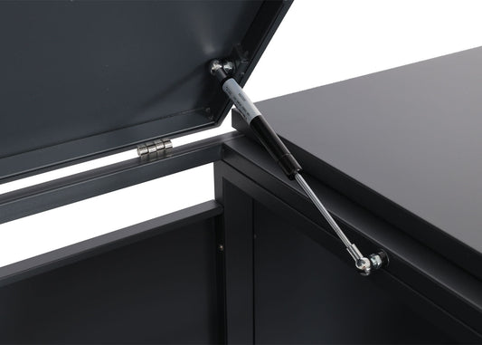 Cosmo Casa - Set van 2 Vuilnisbakbekleding - Uitbreidbaar - Metaal - Kersenhoutlook - Donkerbruin