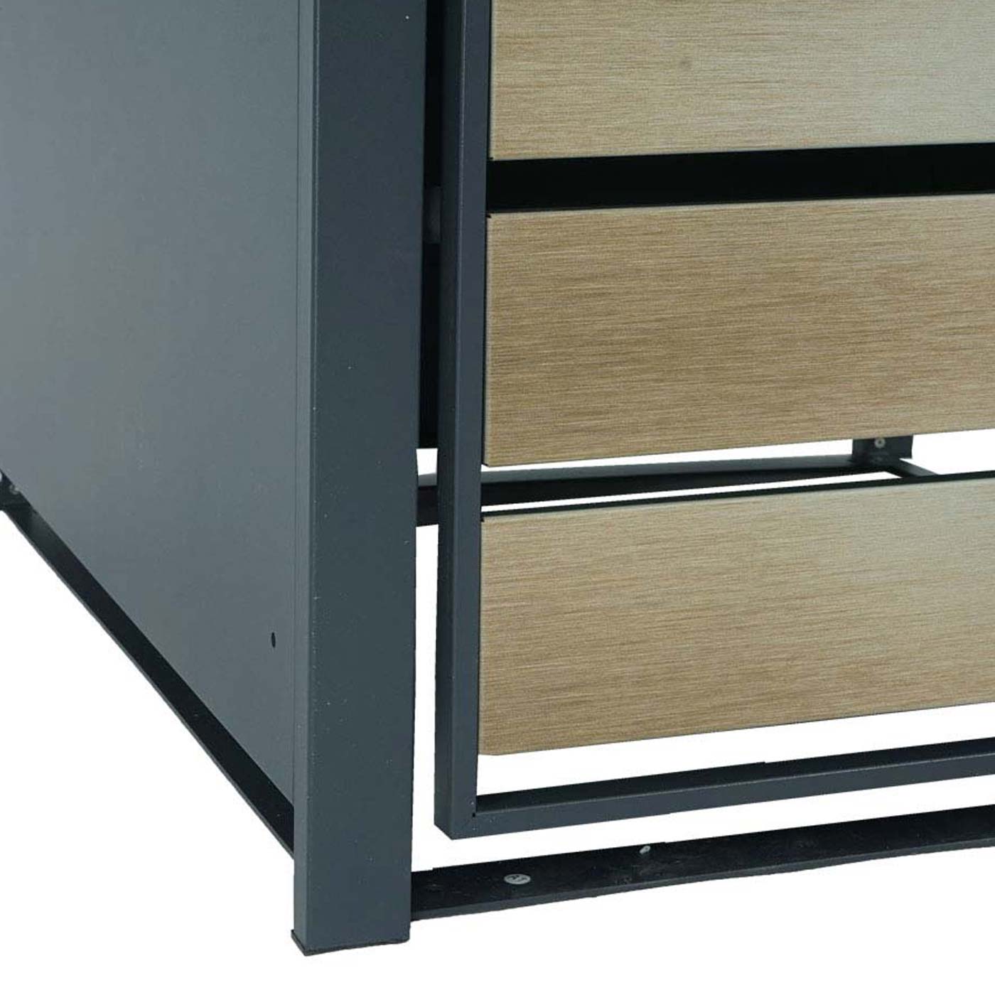 Cosmo Casa - Vuilnisbakbekleding - 1-delig - Metaal & Goudlook - Antraciet